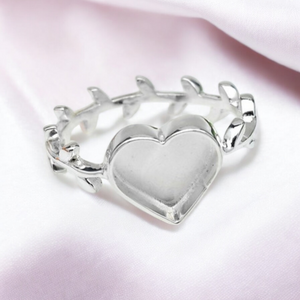 Memorial Silver Leaf Ring Memorial Silver Leaf Ring