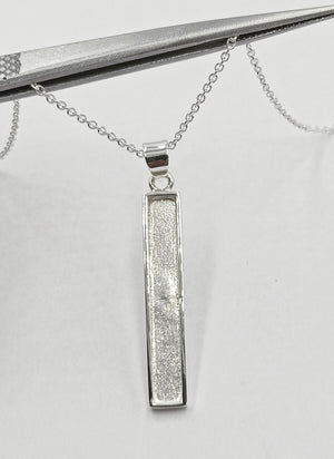 Memorial Silver Bar Pendant Memorial Silver Bar Pendant