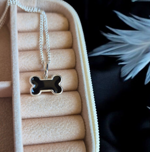 Silver Dog Bone Necklace Silver Dog Bone Necklace