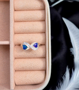 Memorial Infinity Double Heart Ring