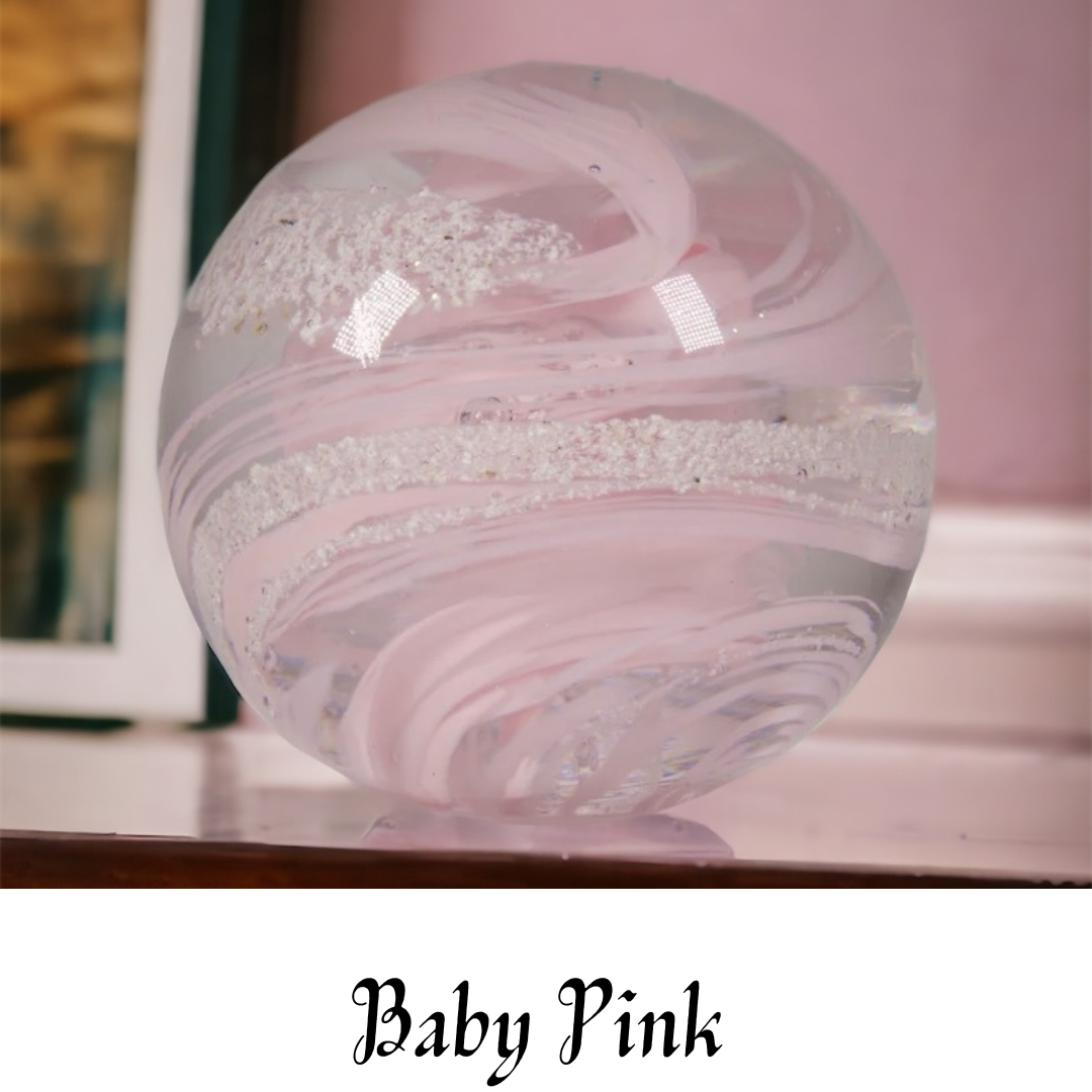 Memorial Ashes Glass Paperweight