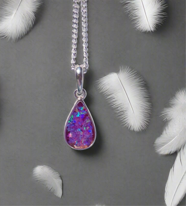 Tear Drop Pendant And Necklace