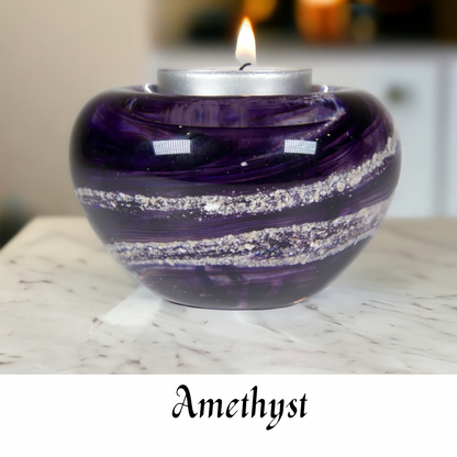 Memorial Ashes Glass Tea Light Holder