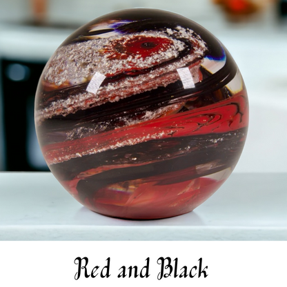 Memorial Ashes Glass Paperweight