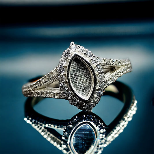 Stunning Marquise Split Band Ring