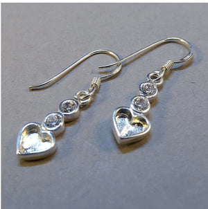 Silver Drop Earrings