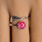 Silver Adjustable Feather Ring