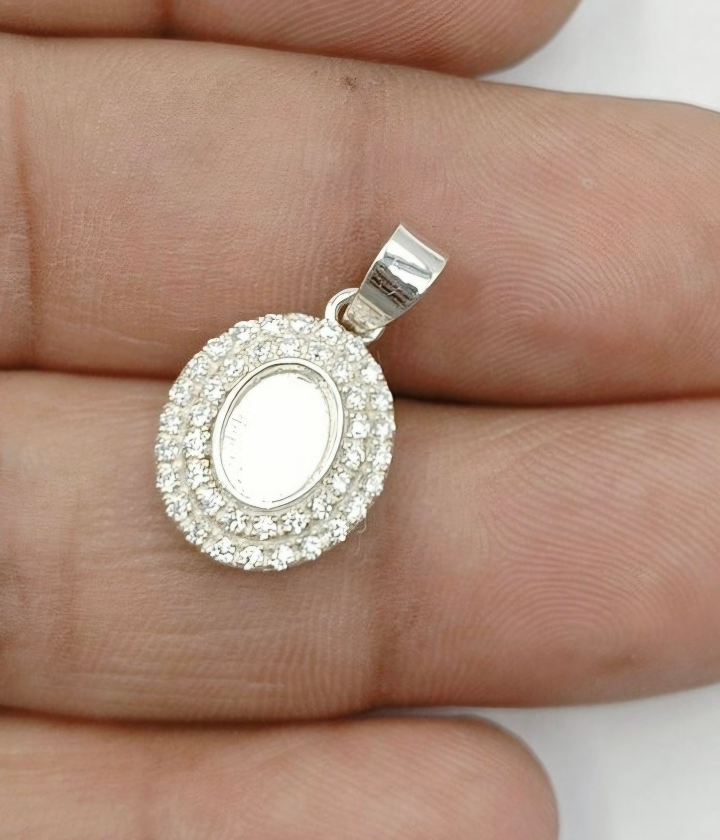 Stunning CZ Oval Necklace