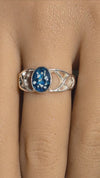 Memorial Ashes Celtic Silver Ring
