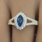 Stunning Marquise Split Band Ring