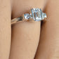 Emerald Cut CZ Ring