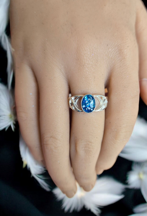 Memorial Ashes Celtic Silver Ring