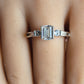 Emerald Cut CZ Ring