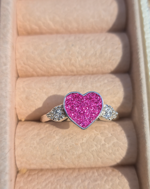 Memorial Heart Wings Ring