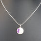 Breastmilk Silver Round Necklace