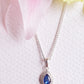 Silver Diamanté Memorial Necklace