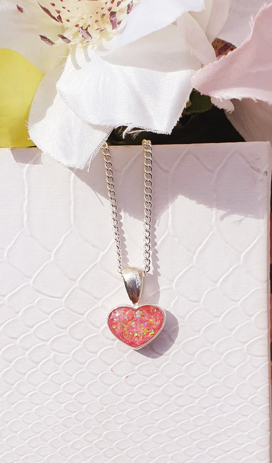 Small Heart Memorial Necklace
