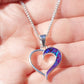 Silver Side Heart Necklace