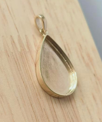 9ct Gold Pear Shape Necklace