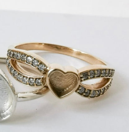 Breastmilk Heart Split Ring